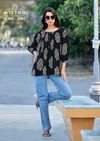 Crispy By Mittoo Rayon Printes Western Wear Ladies Top
